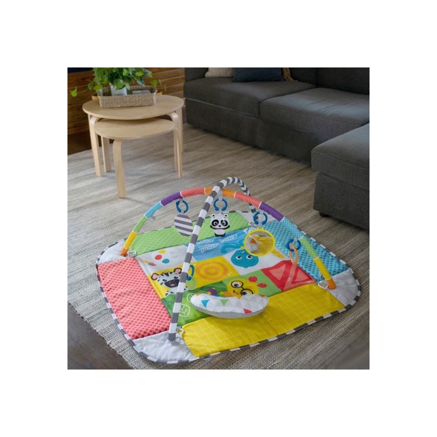 Baby Einstein - Legetæppe til børn 5-i-1 PATCH'S COLOR PLAYSPACE 3xAAA