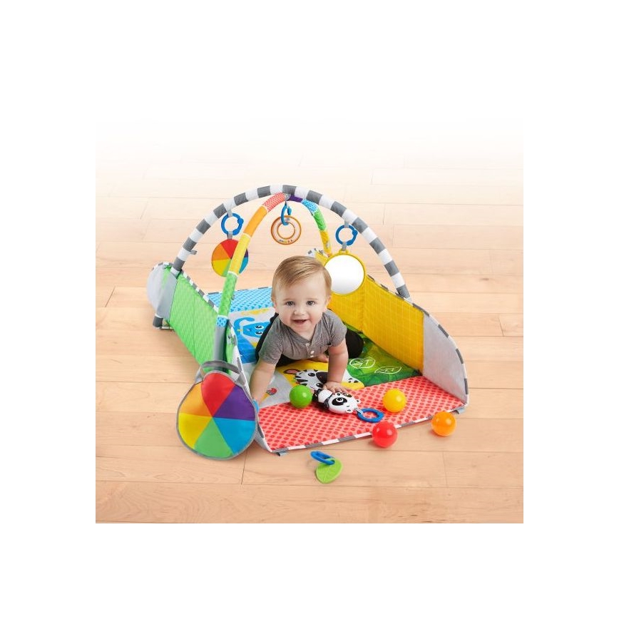 Baby Einstein - Legetæppe til børn 5-i-1 PATCH'S COLOR PLAYSPACE 3xAAA