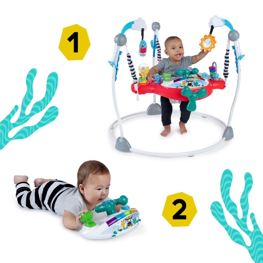 Baby Einstein - Skråstol 2-i-1 OCEAN EXPLORERS 3xAA