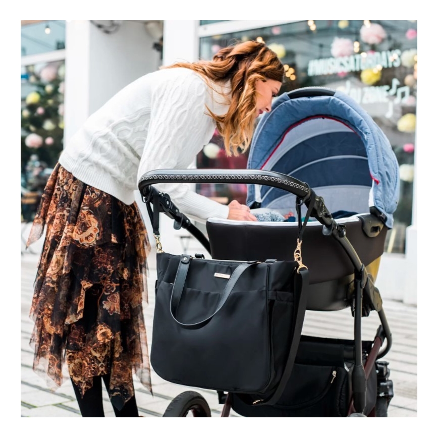 BabyOno - Pusletaske til klapvogn Coco sort