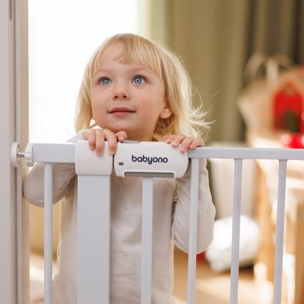 BabyOno - Sikkerhedsgitter 75-96 cm hvid