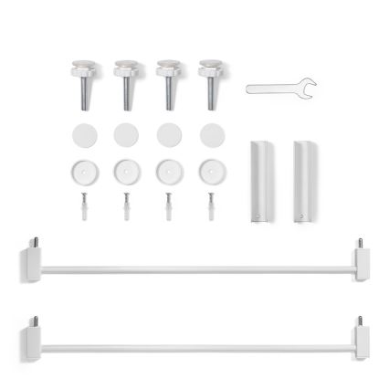 BabyOno - Sikkerhedsgitter 75-96 cm hvid