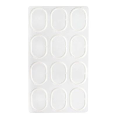 Badeforhæng TORO EASY 178x199 cm hvid/gul