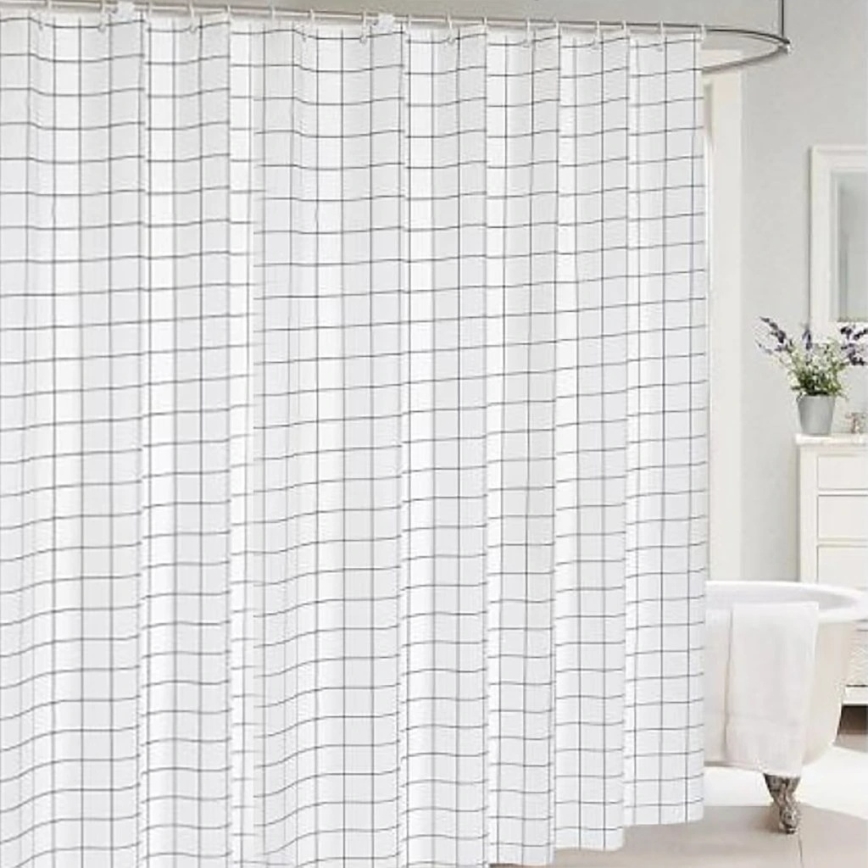 Badeforhæng TORO EASY 178x199 cm hvid/sort