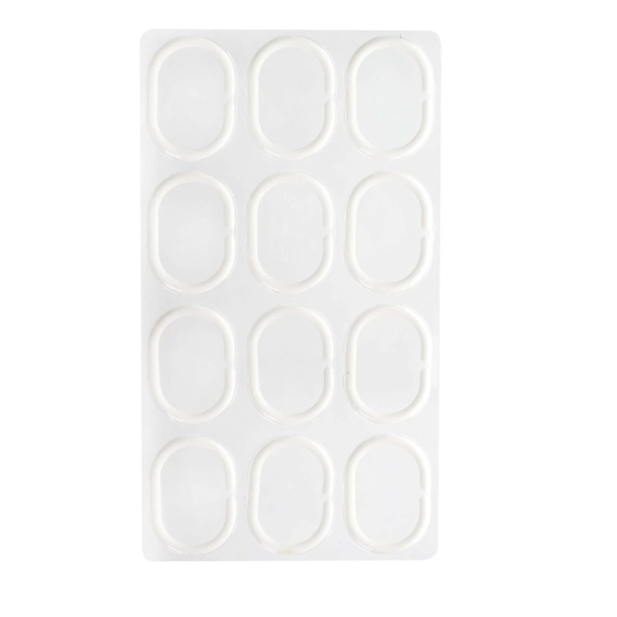 Badeforhæng TORO EASY 178x199 cm hvid/sort