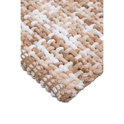 Bademåtte BELWEDER 60x100 cm beige/hvid