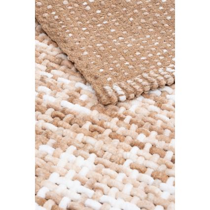Bademåtte BELWEDER 60x100 cm beige/hvid