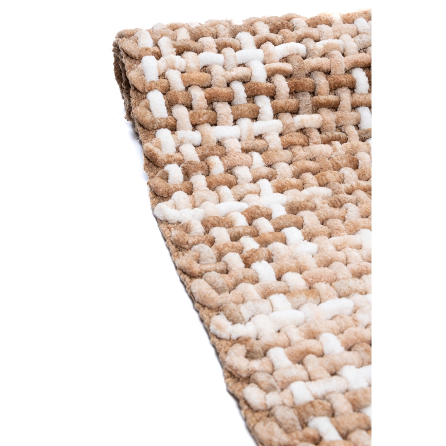 Bademåtte BELWEDER 60x100 cm beige/hvid