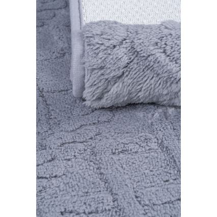 Bademåtte NEW STYLE 3D 60x90 cm lysegrå