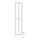 Badeværelseradiator HF SLIM 110W/230V 117x25 cm hvid kantet