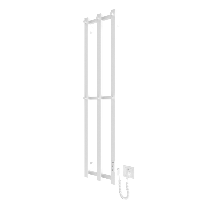 Badeværelseradiator HF SLIM 110W/230V 117x25 cm hvid kantet
