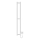 Badeværelseradiator HF SLIM 80W/230V 117x14 cm hvid kantet