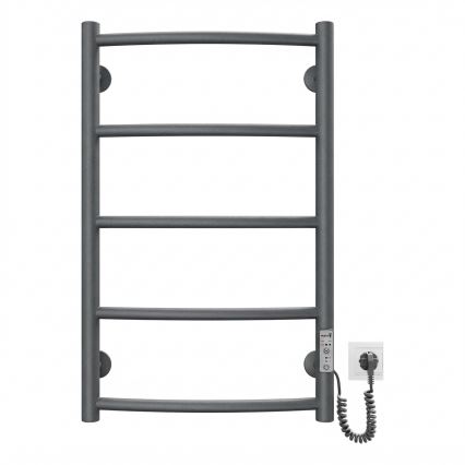 Badeværelses håndklædetørrer CLASSIC 65W/230V 65x43 cm rustfrit stål/antracit højre