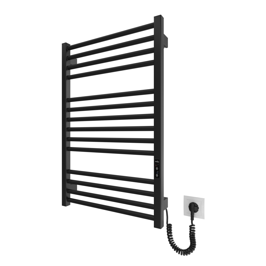 Badeværelses håndklædetørrer HF DERBY 170W/230V 77x53 cm sort IP44