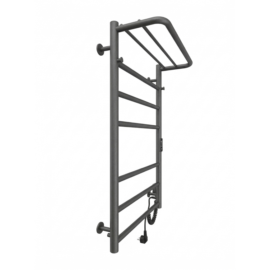 Badeværelses håndklædetørrer HOME 95W/230V 77x53 cm rustfrit stål/antracit, højre