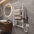 Badeværelses håndklædetørrer HOTEL 75W/230V 66x42 cm rustfrit stål/hvid højre
