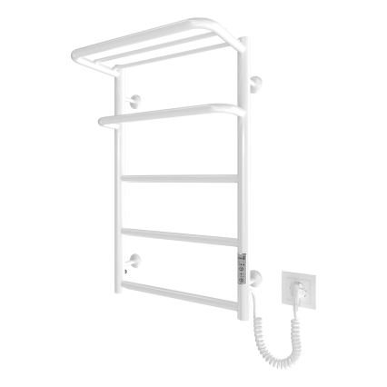 Badeværelses håndklædetørrer HOTEL 75W/230V 66x42 cm rustfrit stål/hvid højre