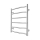 Badeværelses håndklædetørrer INOX CLASSIC 120W/230V 57x43 cm rustfrit stål/blank krom