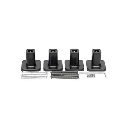 Badeværelses stigeradiator med termostat AVANGARD 459W/230V 120,6 cm IP44 sort højre kantet