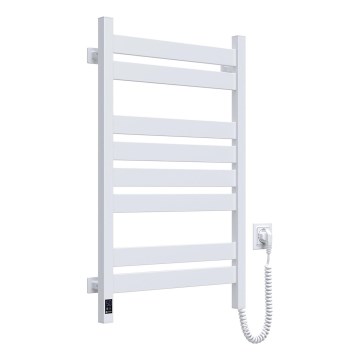 Badeværelses-håndklædetørrer med termostat LARGO 432W/230V 80,6 cm IP44 hvid højre kantet