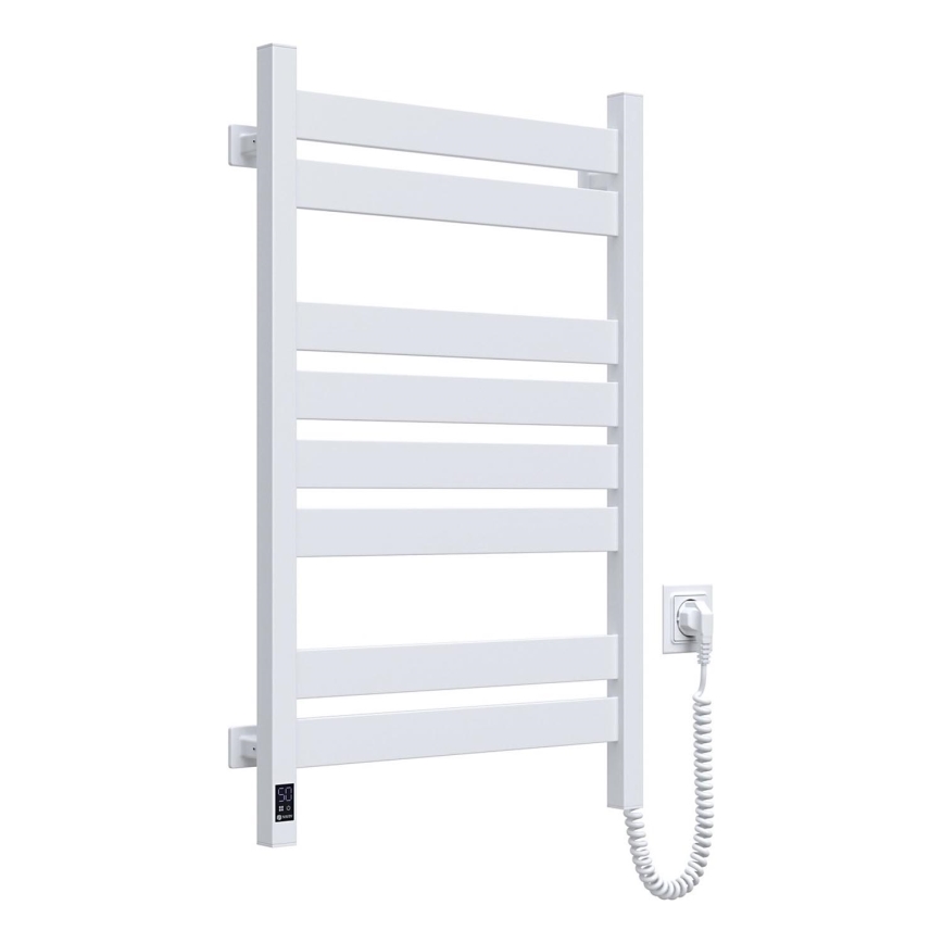 Badeværelses-håndklædetørrer med termostat LARGO 432W/230V 80,6 cm IP44 hvid højre kantet