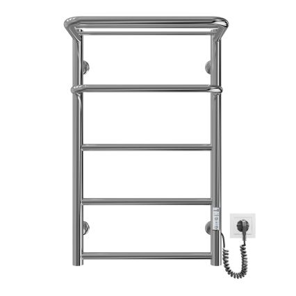 Badeværelses stigehåndklædetørrer HOTEL 75W/230V 66x42 cm, rustfrit stål/krom, højrevendt