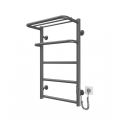 Badeværelses stigeradiator HOTEL 75W/230V 66x42 cm rustfrit stål/antracit højre