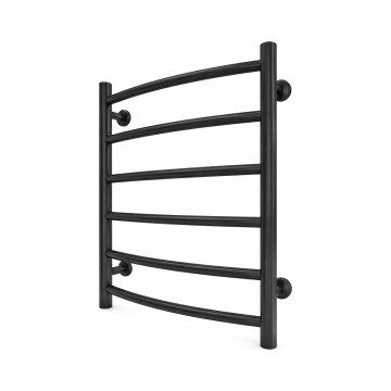 Badeværelses stigeradiator INOX CLASSIC 120W/230V 57x43 cm rustfrit stål/sort