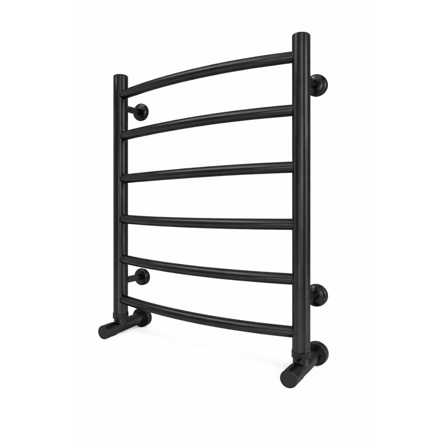 Badeværelses stigeradiator INOX CLASSIC 120W/230V 57x43 cm rustfrit stål/sort