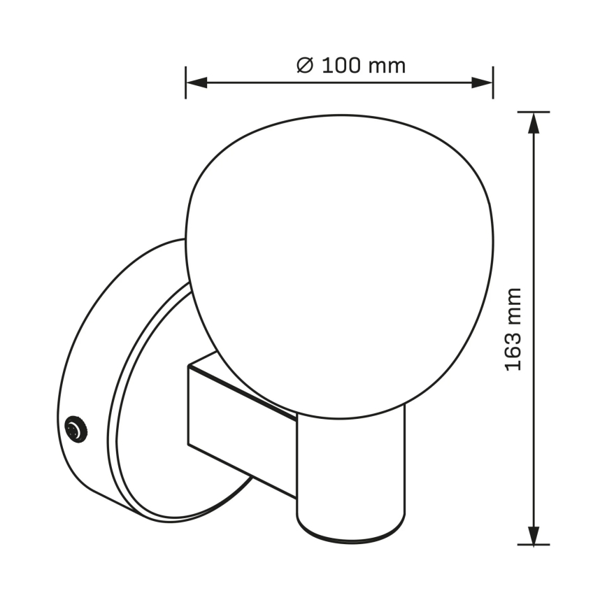 Badeværelses væglampe POLA 1xG9/5W/230V IP44 sort/klar