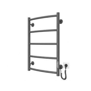 Badeværelseshåndklædetørrer CLASSIC 65W/230V 66x42 cm, rustfrit stål/antracit, højre