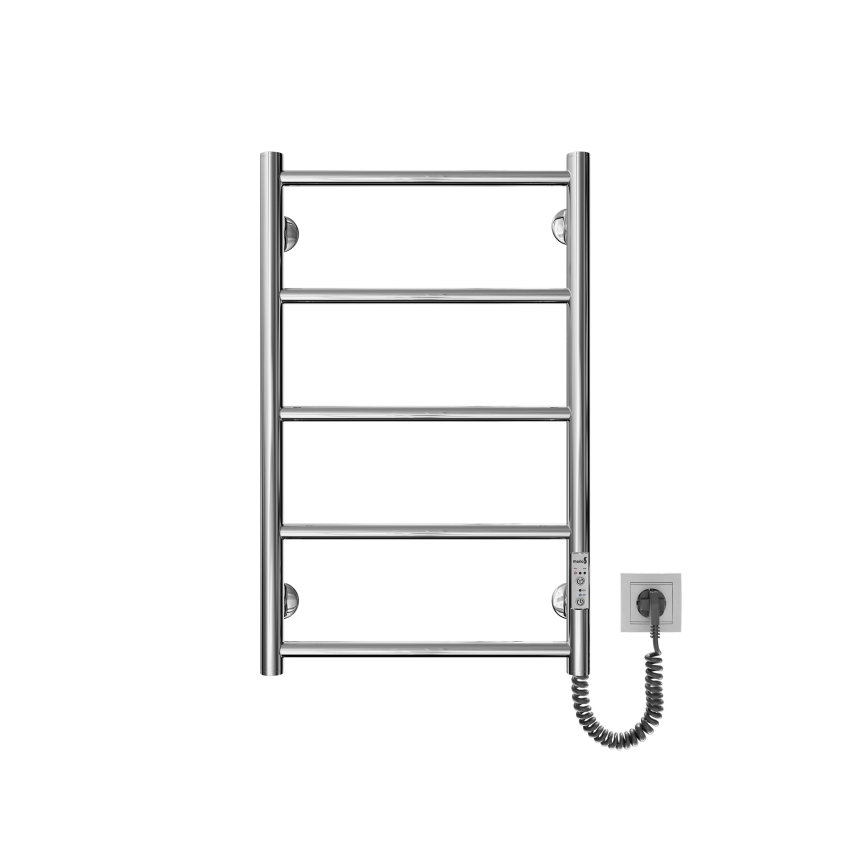 Badeværelseshåndklædetørrer CLASSIC 65W/230V 66x42 cm rustfrit stål/poleret krom, højre