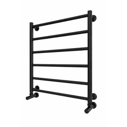 Badeværelseshåndklædetørrer INOX FLAT 122W/230V 57x43 cm rustfrit stål/sort