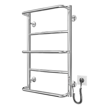 Badeværelseshåndklædetørrer LUX 65W/230V 66x42 cm rustfrit stål/poleret krom højre