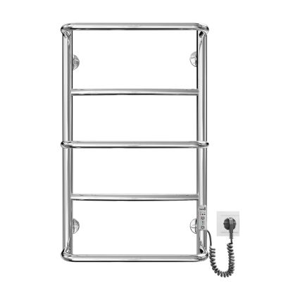 Badeværelseshåndklædetørrer LUX 65W/230V 66x42 cm rustfrit stål/poleret krom højre
