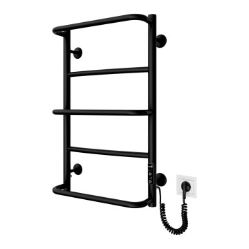 Badeværelseshåndklædetørrer LUX 65W/230V 66x42 cm rustfrit stål/sort højre