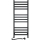 Badeværelseshåndklædetørrer med termostat AVANGARD 459 W/230 V 120,6 cm IP44, sort, venstrevendt, kantet