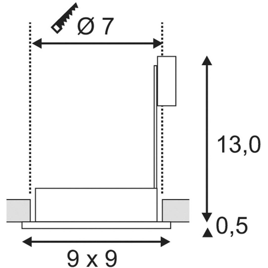 Badeværelseslampe FGL OUT 1xGU10/35W/230V IP44