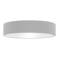 Badeværelsesloftlampe CLEO med sensor, 3xE27/24W/230V, Ø 40 cm, grå, IP54
