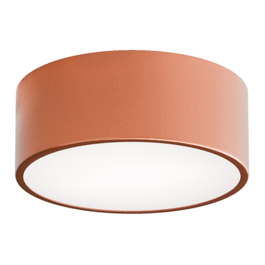 Badeværelsesloftlampe med sensor CLEO 1xE27/24W/230V Ø 20 cm IP54 kobberfarvet