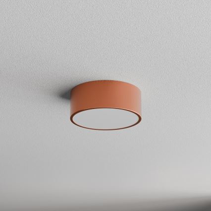Badeværelsesloftlampe med sensor CLEO 1xE27/24W/230V Ø 20 cm IP54 kobberfarvet