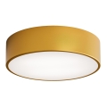 Badeværelsesloftlampe med sensor CLEO, 2x E27/24W/230V, Ø 30 cm, guld, IP54