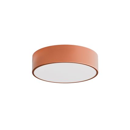 Badeværelsesloftlampe med sensor CLEO, 2xE27/24W/230V, Ø 30 cm, kobberfarvet, IP54