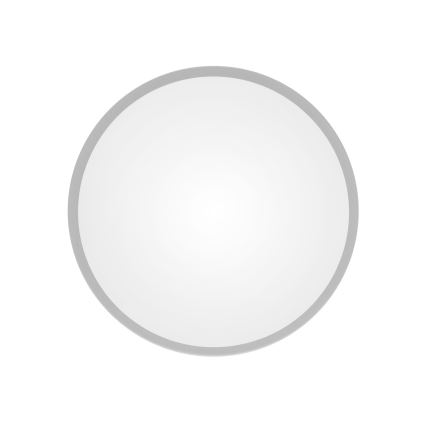 Badeværelsesloftlampe med sensor CLEO – 3×E27/24W/230V, Ø 40 cm, grå, IP54