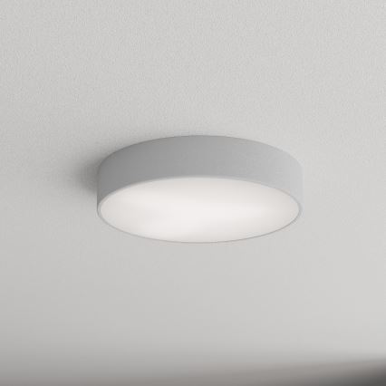 Badeværelsesloftlampe med sensor CLEO – 3×E27/24W/230V, Ø 40 cm, grå, IP54