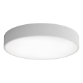 Badeværelsesloftlampe med sensor CLEO 4xE27/24W/230V Ø 50 cm IP54 grå