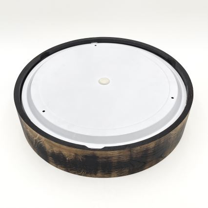 Loftlampe til badeværelset OAK SMOKY 3xE27/15W/230V IP54 – 37,5 cm eg/mørkebrun