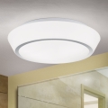 Badeværelsesloftlampe TENA, 3xE27/60W/230V, Ø 38 cm, IP44, hvid