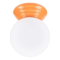 Badeværelsesloftlampe ZORI 1xG9/8W/230V Ø 12 cm IP44 orange