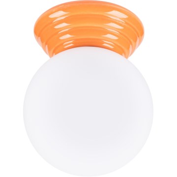 Badeværelsesloftlampe ZORI 1xG9/8W/230V Ø 12 cm IP44 orange